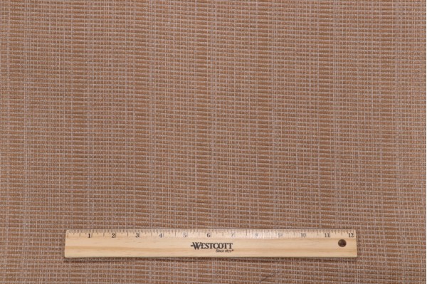 Stripe Woven Outdoor Pouf Fabric in Caramel