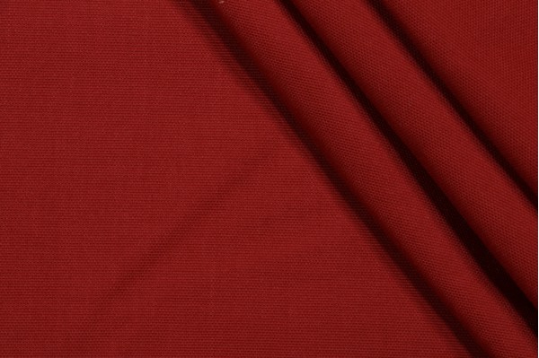 Solid Woven Outdoor Fabric in Red