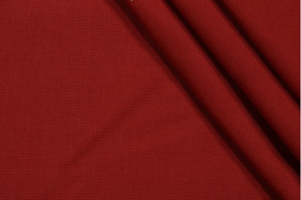 Solid Woven Outdoor Fabric in Red