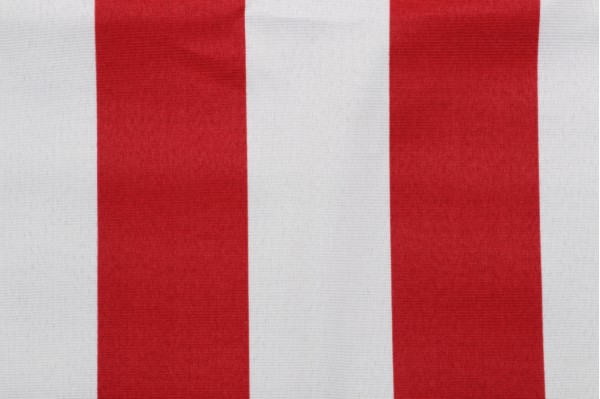 Richloom Cabana Stripe Printed Polyester Outdoor Fabric in Red