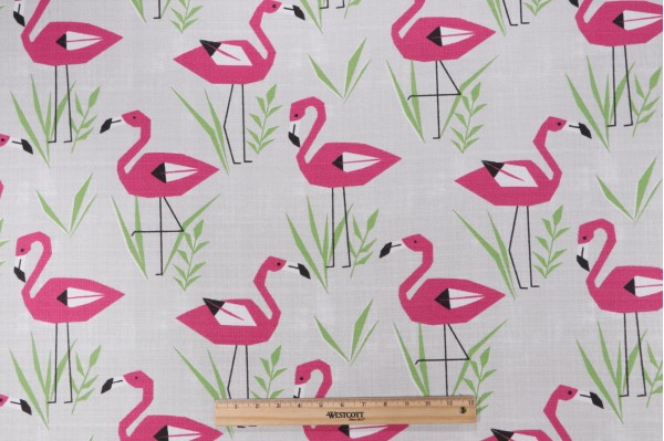 Premier Prints Ringo-Luxe Printed Polyester Outdoor Fabric in Jazz Pink 
