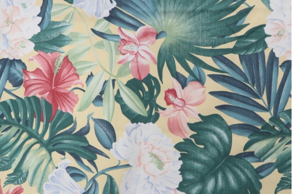 Robert Allen Amaretto Printed Acrylic Outdoor Fabric in Jonquil