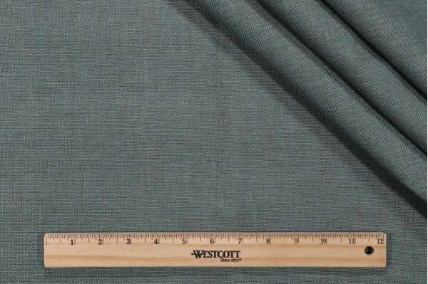 Solid Woven Outdoor Fabric in Teal