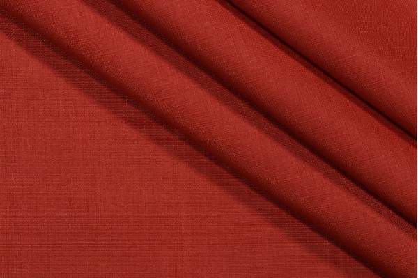 Solid Woven Polyester Outdoor Fabric in Burnt Orange