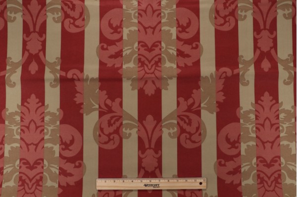 Robert Allen Cellini Printed Polyester Drapery Fabric in 709-Crimson