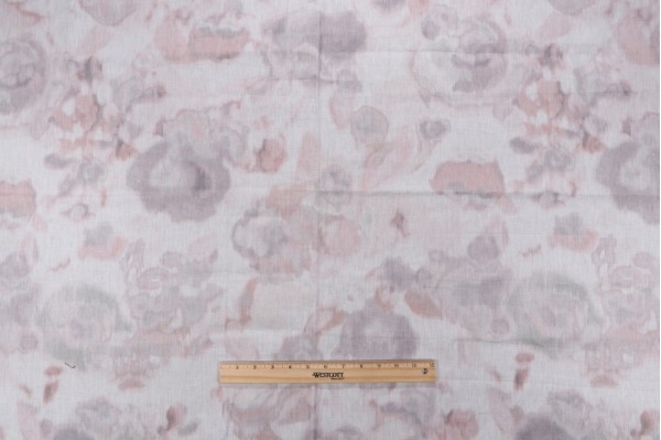Kate Spade Adelaide Printed Linen Drapery Fabric in Blush