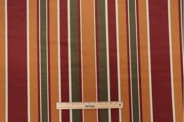 Robert Allen Zelid Printed Polyester Drapery Fabric in 1243-Tomato