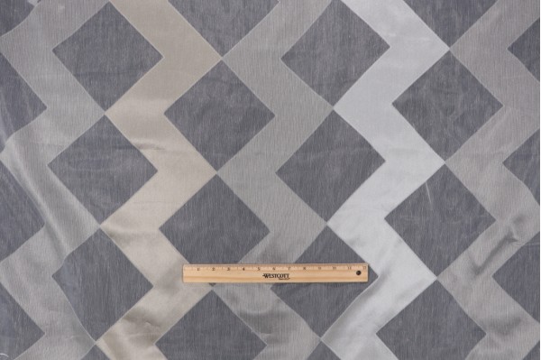 Aldeco Balou Sheer Woven Drapery Fabric in Creamy for Scalamandre