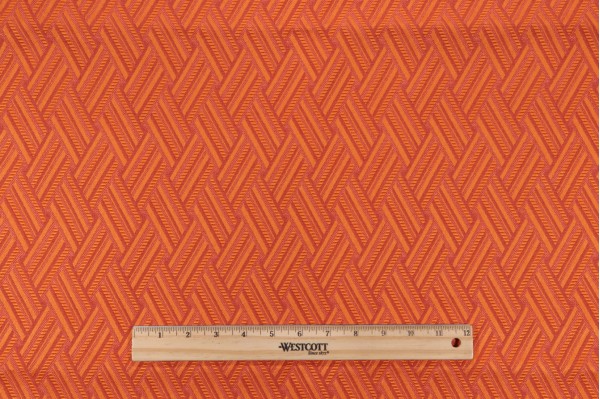 Scalamandre Crosshatch Woven Upholstery Fabric in Sunset
