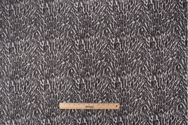 Saber Woven Chenille Upholstery Fabric in Smoke 
