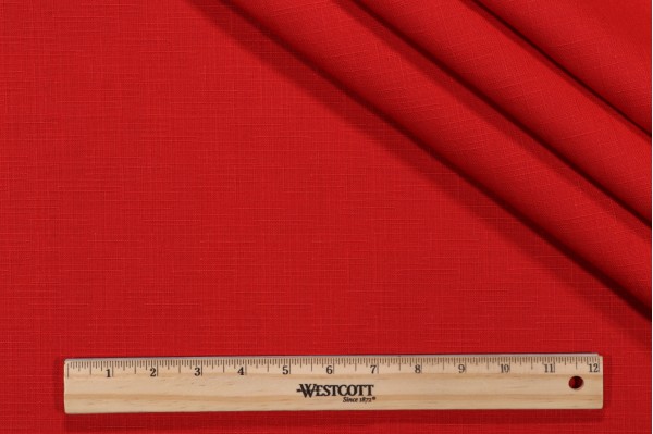 Arden Madera Woven Outdoor Fabric in Ruby