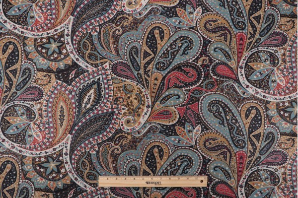 P Kaufmann Milos Printed Cotton Drapery Fabric in Lakeland