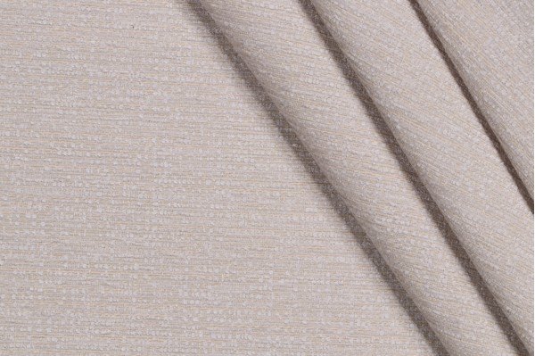 Crypton Bailey High Performance Woven Chenille Upholstery Fabric in Eggshell 