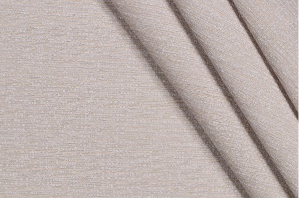 Crypton Bailey High Performance Woven Chenille Upholstery Fabric in Eggshell 