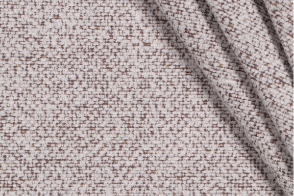 Crypton Shawcrest High Performance Woven Chenille Upholstery Fabric in White Pepper 