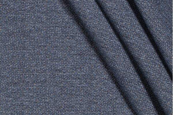Sample of Richloom Malley Woven Upholstery Fabric in Denim 