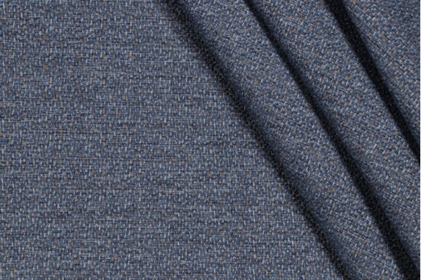 Sample of Richloom Malley Woven Upholstery Fabric in Denim 