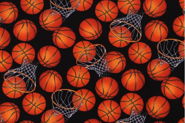 Click for George McCartney Elite Athlete - Basketball And Hoops Printed Cotton Craft Fabric in Black for Timeless Treasures  George McCartney Elite Athlete - Basketball And Hoops Printed Cotton Craft Fabric in Black for Timeless Treasures