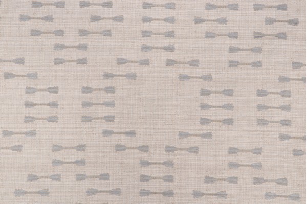 Paddle Stripe Woven Upholstery Fabric in Silver