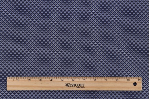Scalamandre Jenith Printed Drapery Fabric in Blue