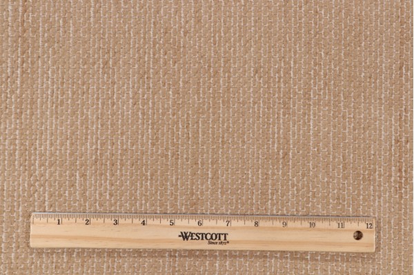 Scalamandre Vickrey Woven Chenille Upholstery Fabric in Beige