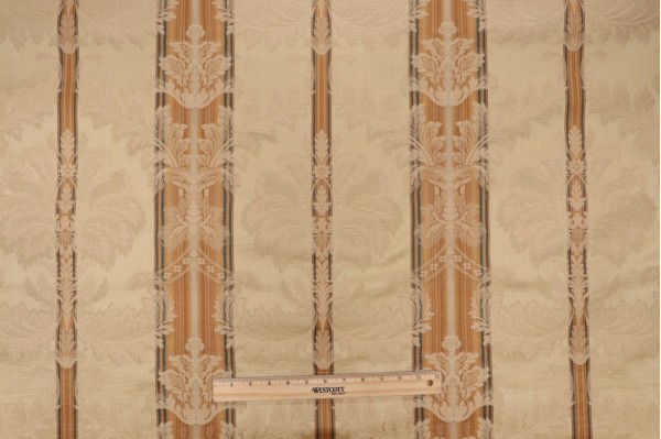 Scalamandre Damasco Imberline Decorator Fabric in Gold/Beige