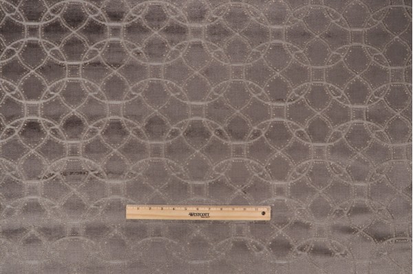 PK Lifestyles Lavish Velvet Upholstery Fabric in Charcoal