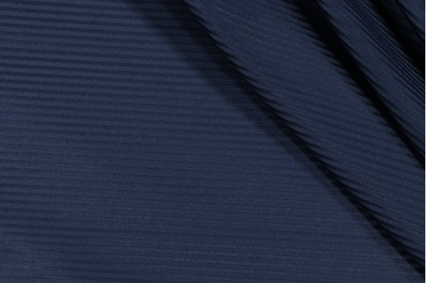 Robert Allen Stripe RR Woven Drapery Fabric in 62-Navy