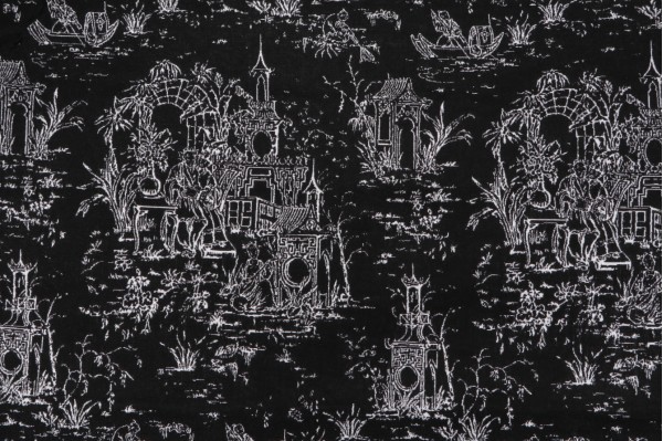 Sunbrella Osaka Toile Woven 24x25 inch Pillow Square Solution Dyed Acrylic Outdoor Fabric in Midnight 