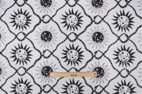 Click for 3.25 Yards Elana Gabrielle Sol Embroidered Drapery Fabric in Coal for PK Lifestyles Elana Gabrielle Sol Embroidered Drapery Fabric in Coal for PK Lifestyles