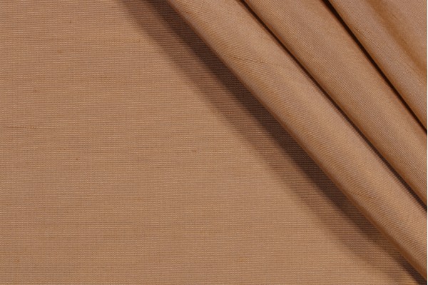 Robert Allen Six Ply Silk Drapery Fabric in Pecan
