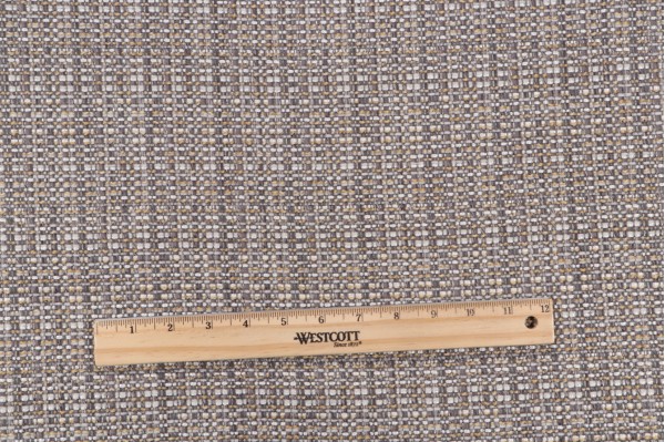 1 Yard Kennedy High Performance Woven Upholstery Fabric in Metal