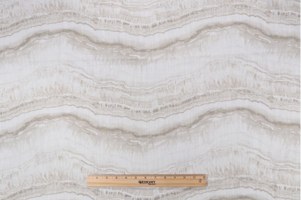 High Tide Printed Cotton Blend Drapery Fabric in Atmosphere