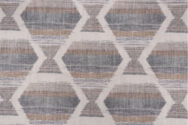 1 Yard Bernina Printed Drapery Fabric in Cafe