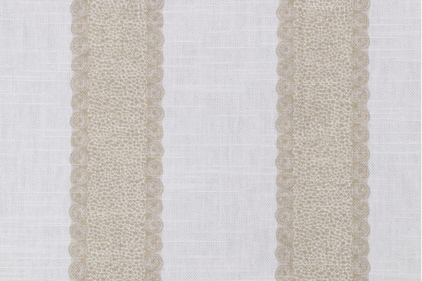 Neptune Stripe Printed Cotton Blend Drapery Fabric in Atmosphere