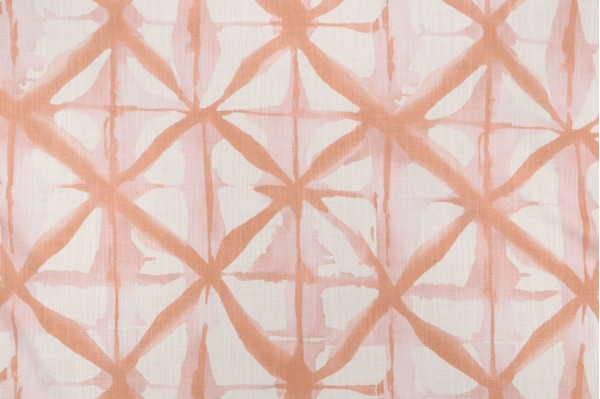 P Kaufmann Kanoko Printed Cotton Blend Drapery Fabric in Petal 