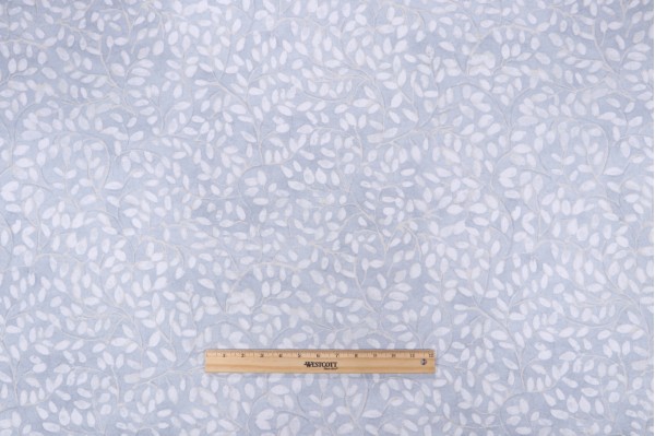 P Kaufmann Willow Leaf Printed Cotton Drapery Fabric in Dove 