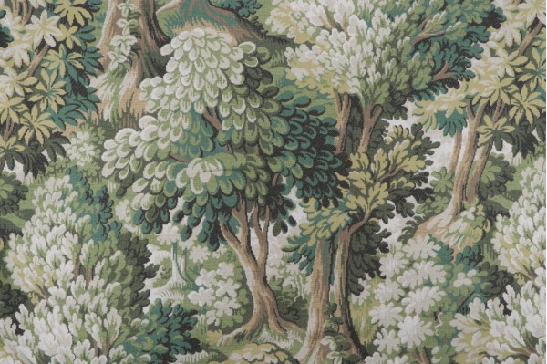 P Kaufmann Into The Woods Printed Cotton Drapery Fabric in Emerald 