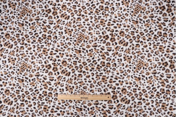 P Kaufmann Feline Printed Cotton Drapery Fabric in Leopard 