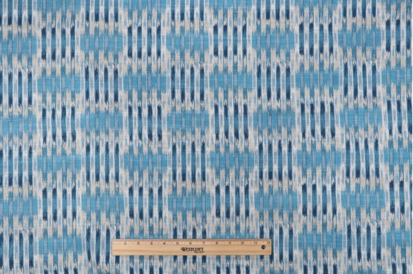 P Kaufmann Odisha Printed Cotton Blend Drapery Fabric in Pacifica 