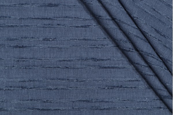 PK Lifestyles Stanton Stripe Woven Upholstery Fabric in Indigo 