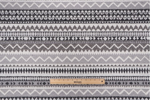 PK Lifestyles Pilgrimage Stripe Woven Upholstery Fabric in Stone 