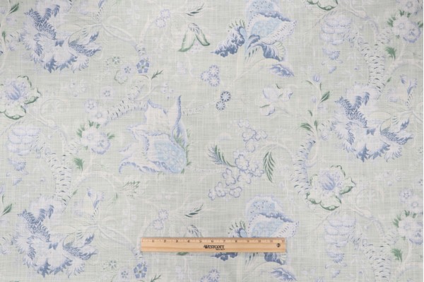 PK Lifestyles Sadie Printed Cotton Drapery Fabric in Greenery 