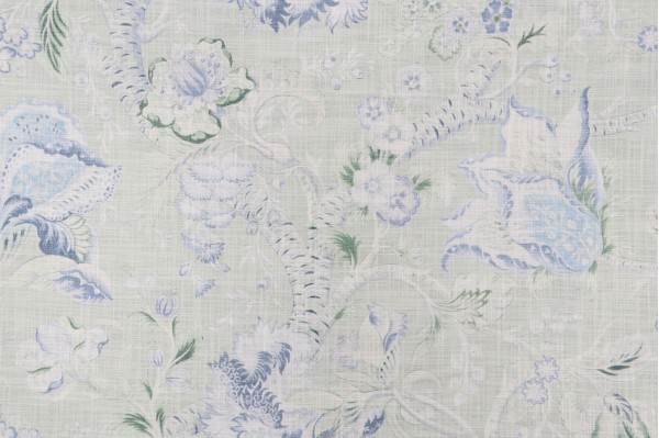 PK Lifestyles Sadie Printed Cotton Drapery Fabric in Greenery 