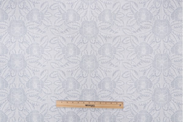 Sample of Valiant Fabrics Cynthia Embroidered Drapery Fabric in Smoke 