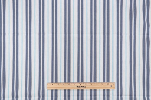 Magnolia Home Newbury Printed Cotton Drapery Fabric in Yacht 