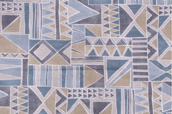 Magnolia Home Xanadu Printed Cotton Drapery Fabric in Tranquil 