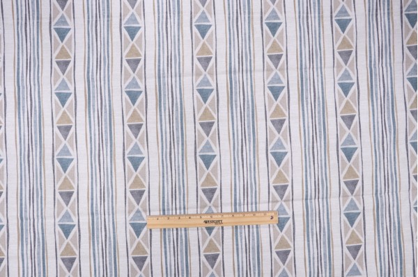 Sample of Magnolia Home Yamba Printed Cotton Drapery Fabric in Tranquil 