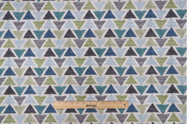Covington Midas Printed Cotton Drapery Fabric in 59-Laguna 