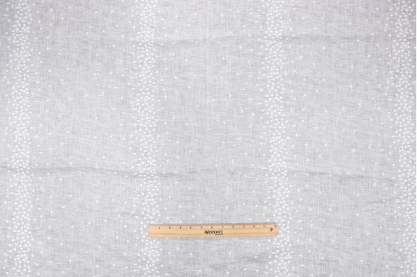 Kravet Bubbles Sheer Embroidered Drapery Fabric in Snow CLOSEOUT